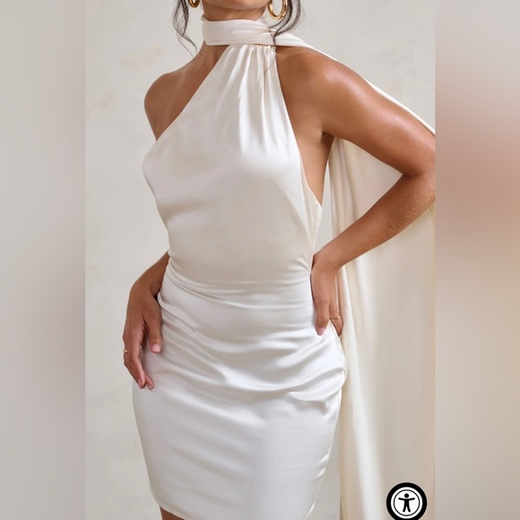 Backless white dress. All tags still on. Bridal Shower, reception, bachelorette! - Picture 4 of 4